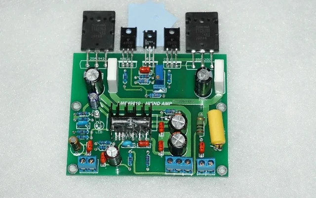 Alt view image 5 of 6 - Hot sale LME49810 100W Mono 8ohm Amplifier kit with TTA1943 TTC5200