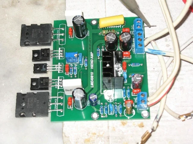 Alt view image 6 of 6 - Hot sale LME49810 100W Mono 8ohm Amplifier kit with TTA1943 TTC5200