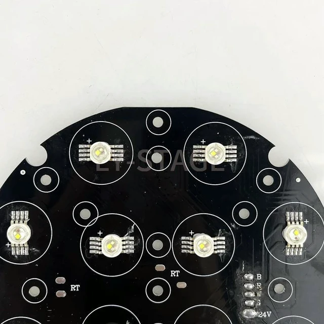 Alt view image 6 of 6 - 12X10W RGBW 4IN1 Led Par Lamp Bead Source Board Aluminum Stage Light Led Moving Head LighT