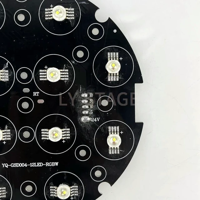 Alt view image 5 of 6 - 12X10W RGBW 4IN1 Led Par Lamp Bead Source Board Aluminum Stage Light Led Moving Head LighT