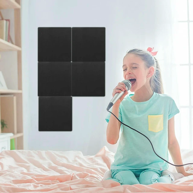 Alt view image 6 of 6 - 6Pcs Sound-Absorbing Foam Panel High-Soundproof Padding for Recording Studio Noise Reduction Wall Tile