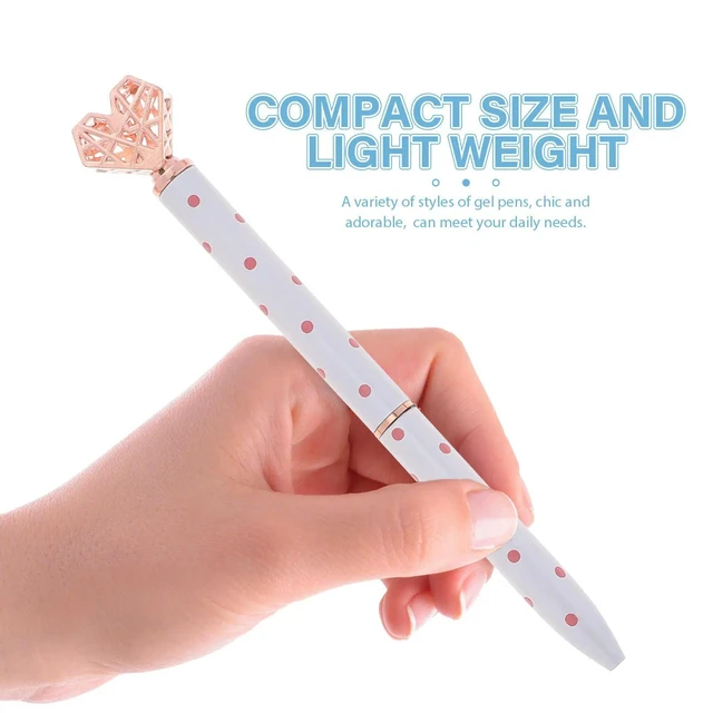 Alt view image 4 of 6 - 5Pcs l Heart Shape Ballpoint Pens Creative Writing Pen Smooth Ink Student Office School Stationery