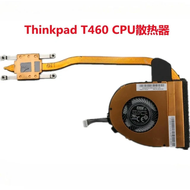 Alt view image 4 of 6 - for , , Thinkpad T460 CPU fan, radiator, module, copper tube