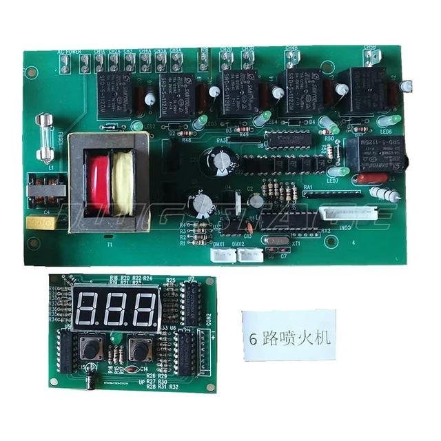 Alt view image 2 of 2 - Motherboard Control Main Board For Stage Effects 6 Heads Fire Flame Machine