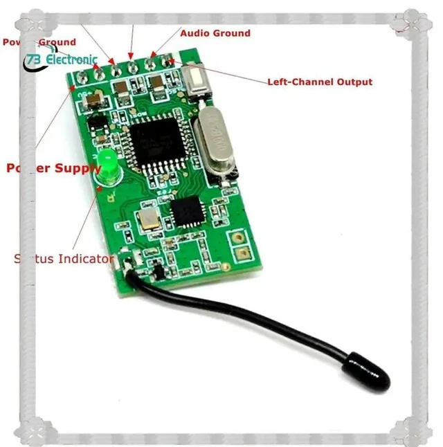 Alt view image 4 of 6 - Digital Audio Module 2.4G Analog Audio Module Transmitter Speaker