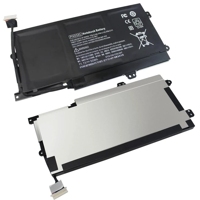 Alt view image 7 of 10 - PX03XL PXO3XL 715050-001 Notebook Battery for HP Envy Touchsmart M6-K 14-K Sleekbook m6-k015dx m6-k025dx m6-k022dx m6-k125dx m6-k010dx m6-k012dx m6-k054ca m6-k088ca 14-k000 14-k100 714762-1C1 50Wh