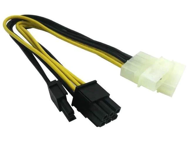 Alt view image 5 of 8 - (3-Pack Molex to 6 Pin 8 Pin GPU Power Adapter, 8 Pin (6+2) Male PCI Express to 2X Molex PCIe Power Adapter Cable 9-inch(23cm)