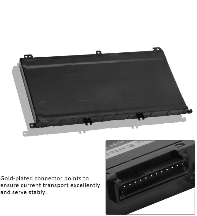 Alt view image 7 of 8 - DELL 357F9 Notebook Battery 11.1V 74Wh replaceable For Dell Inspiron15 5000 Series 5576 5577 Inspiron15 7559 Inspiron15 7000 Inspiron15 7557 7559 7566 7567 INS15PD-1548B INS15PD-1548R Best OEM Quality