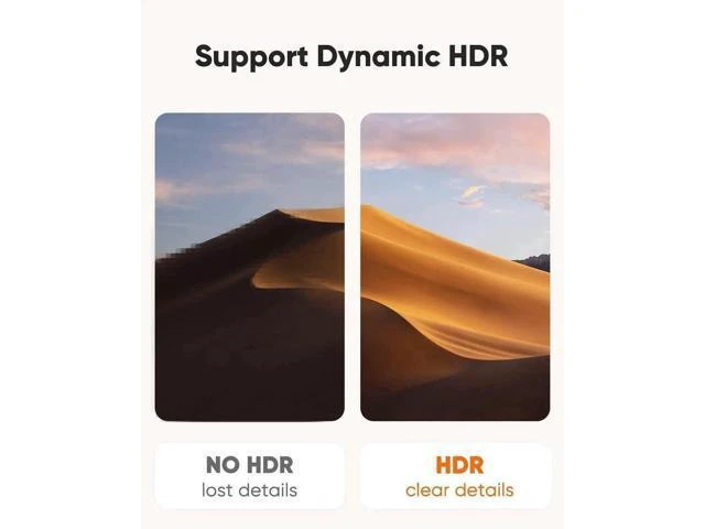 Alt view image 9 of 14 - 8K USB C to DisplayPort 1.4 Adapter, 40Gbps USB Type-C to DP Converter Supports 8K@60Hz, 4K@144Hz HDR, Thunderbolt 4/3 USB4 Compatible for Valve Index, Oculus Rift S, MacBook, iPhone 15, Dell XPS
