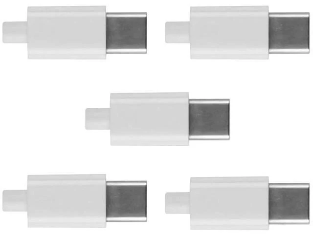Alt view image 8 of 14 - Aomoproing 5set DIY 24pin USB 3.1 Type C USB-C Male Plug Connector SMT Type with 3.5mm SR and Housing Cover