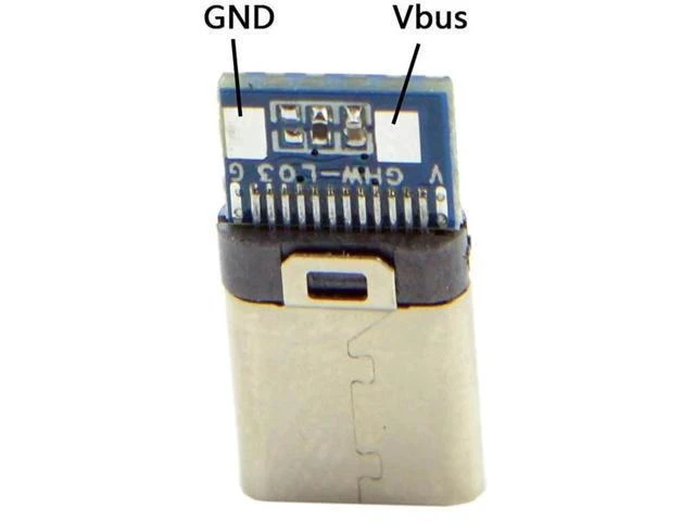 Alt view image 13 of 14 - Aomoproing 5set DIY 24pin USB 3.1 Type C USB-C Male Plug Connector SMT Type with 3.5mm SR and Housing Cover