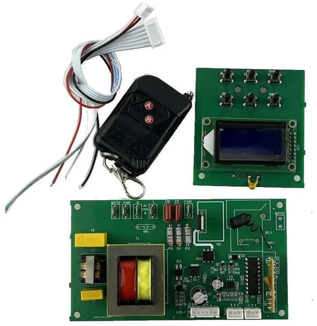 Alt view image 4 of 6 - Stage Effect Machine DMX Control Remote Main Board Digital Fan Motherboard