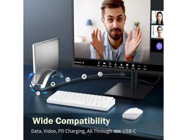 Alt view image 12 of 14 - AOMOPROING Thunderbolt 4 Cable 6.6ft, 40Gbps USB C to USB-C, 240W Cable Support 8K 60Hz Video, Compatible with Thunderbolt 4/3, USB4/3, Type C