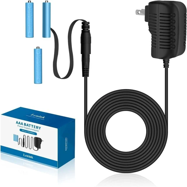 Alt view image 8 of 14 - AC Power Supply Adapter for AAA Battery Replace 3 AAA Battery Black