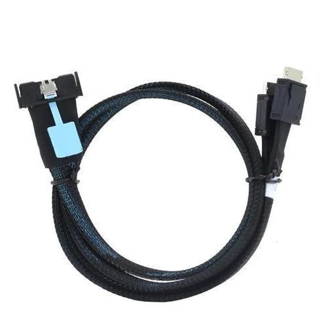 Alt view image 11 of 12 - Gen5 MCIO 8X 8I 74P to 2 Oculink SFF-8611 4I Server Cable High-Speed 32GT/s Support PCIe4.0 PCIe5.0 (80cm)