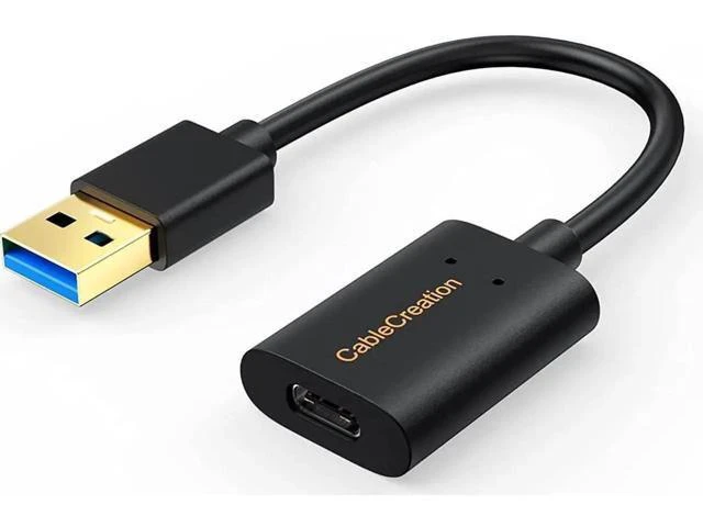 Alt view image 8 of 14 - USB3.1 USB C Female to USB Male Adapter Cable 5Gbps CableCreation USB to USB C Adapter USB C to A Adapter Female USB C Adapter for Laptops Oculus Quest Link Logitech StreamCam Other USB-A Devices