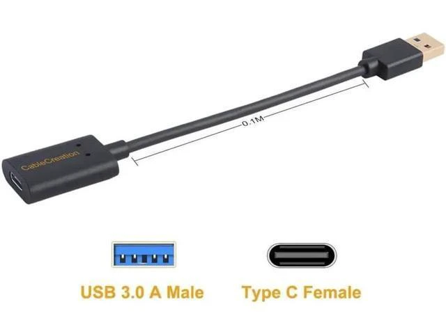 Alt view image 13 of 14 - USB3.1 USB C Female to USB Male Adapter Cable 5Gbps CableCreation USB to USB C Adapter USB C to A Adapter Female USB C Adapter for Laptops Oculus Quest Link Logitech StreamCam Other USB-A Devices
