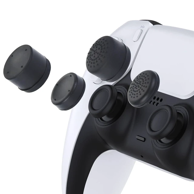 Alt view image 14 of 14 - ELUTENG Joystick Replacement Grip Caps for PS4/PS5 Controller 8 Pcs Anti-Slip Anti-Stickiness Anti-Scratch Joystick Caps Controller Thumbstick Grips Replacement Button Repair Part