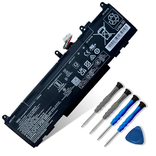Alt view image 6 of 10 - Dentsing BX03XL Laptop Battery 56.04Wh Replacement for HP EliteBook 830 835 840 845 860 865 G11 ZBook Firefly 14 16 G11 Series BX03056XL HSTNN-OB3H N59733-AC1 HSTNN-AB1D N59733-B71 11.58V 4646mAh