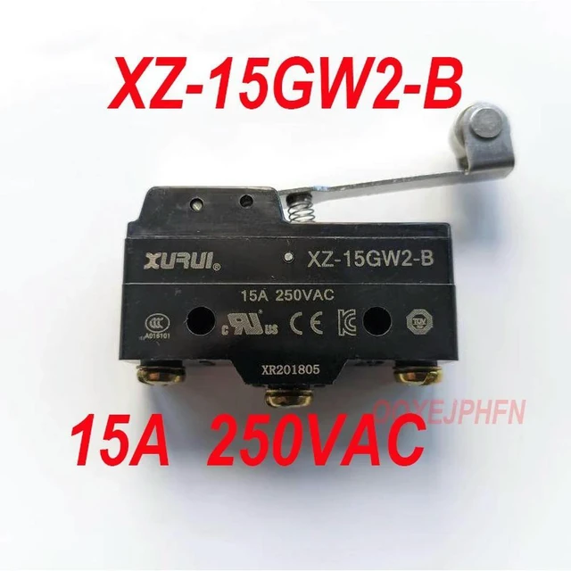 Alt view image 4 of 6 - For XURUI Microswitch XZ-15GW2-B 15A 250VAC Drum Handle Type Travel Switch Silver Contact Long Life