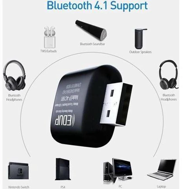 Alt view image 10 of 14 - 1300Mbps USB WIFI Bluetooth Adapter Transmitter Portable Dual band External USB Wireless Network Card 802.11ac for Laptop
