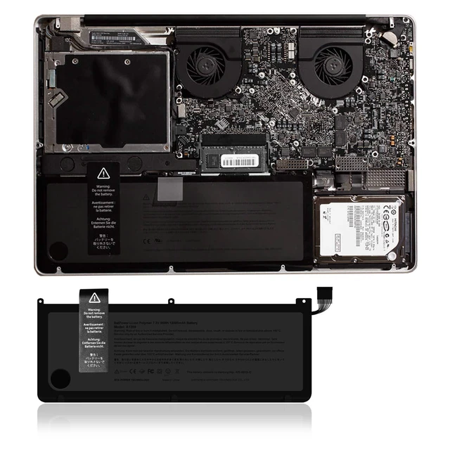 Alt view image 8 of 10 - BatPower A1309 Replacement Laptop Battery for Apple Early 2009 Mid 2009 2010 MacBook Pro 17 inch A1297 EMC 2272 A1297 EMC 2329 EMC 2272 EMC 2352 Battery MacBook Pro 17" A1297 Apple A1309 Battery 95Wh