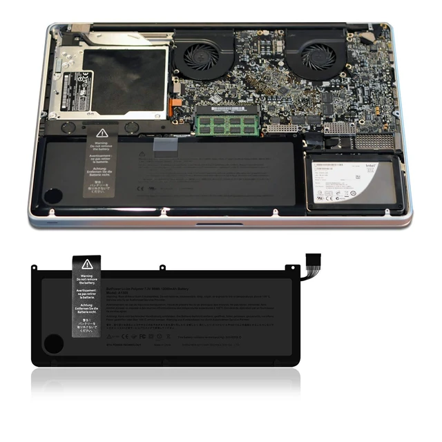 Alt view image 10 of 10 - BatPower A1309 Replacement Laptop Battery for Apple Early 2009 Mid 2009 2010 MacBook Pro 17 inch A1297 EMC 2272 A1297 EMC 2329 EMC 2272 EMC 2352 Battery MacBook Pro 17" A1297 Apple A1309 Battery 95Wh