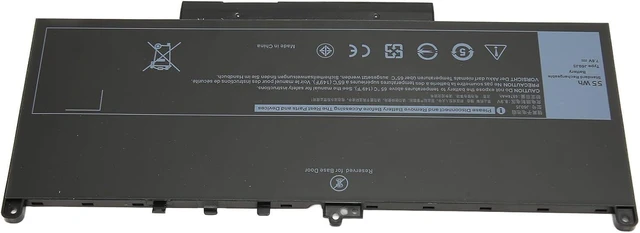 Alt view image 8 of 14 - Notebook Battery, 7200MAh Battery, Low Power Consumption, Easy To Install for E7470 E7270 J60J5
