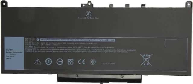 Alt view image 12 of 14 - Notebook Battery, 7200MAh Battery, Low Power Consumption, Easy To Install for E7470 E7270 J60J5