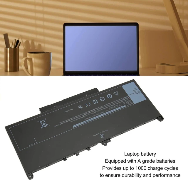 Alt view image 11 of 14 - Notebook Battery, 7200MAh Battery, Low Power Consumption, Easy To Install for E7470 E7270 J60J5