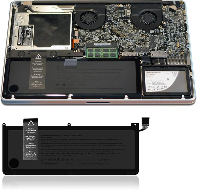 Alt view image 12 of 14 - BatPower A1309 Replacement Laptop Battery for Apple Early 2009 Mid 2009 2010 MacBook Pro 17 inch A1297 EMC 2272 A1297 EMC 2329 EMC 2272 EMC 2352 Battery MacBook Pro 17" A1297 Apple A1309 Battery 95Wh