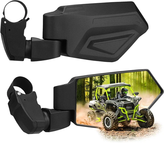 Alt view image 7 of 12 - UTV Mirrors,The Spring Back Feature Allows Easy Reset After Fold,2025 New SXS Mirrors Side View for 1.5"-2.0" Roll Cage,Compatible with Polaris RZR,Can Am X3,Kawasaki Mule KRX,Honda Pioneer