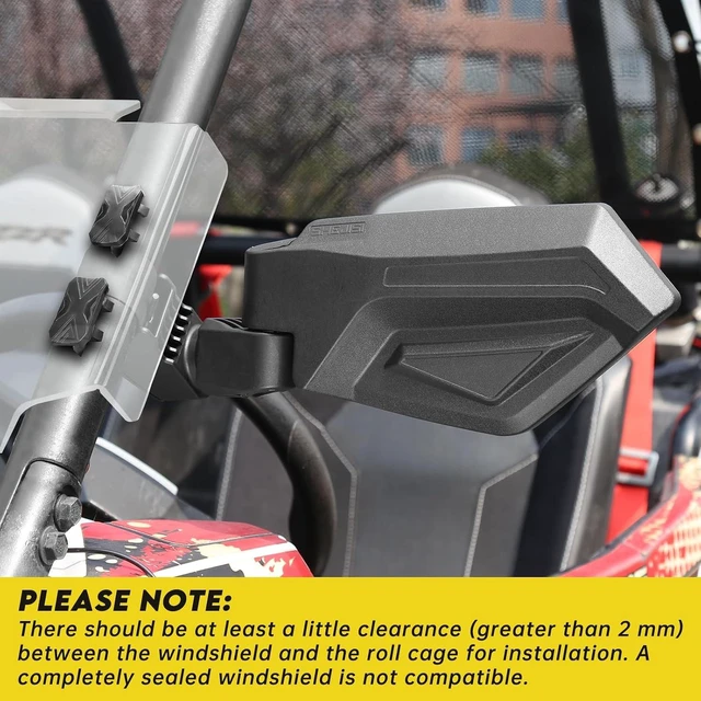 Alt view image 10 of 12 - UTV Mirrors,The Spring Back Feature Allows Easy Reset After Fold,2025 New SXS Mirrors Side View for 1.5"-2.0" Roll Cage,Compatible with Polaris RZR,Can Am X3,Kawasaki Mule KRX,Honda Pioneer