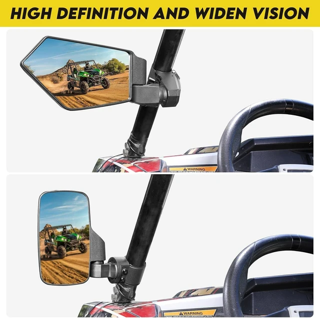 Alt view image 11 of 12 - UTV Mirrors,The Spring Back Feature Allows Easy Reset After Fold,2025 New SXS Mirrors Side View for 1.5"-2.0" Roll Cage,Compatible with Polaris RZR,Can Am X3,Kawasaki Mule KRX,Honda Pioneer
