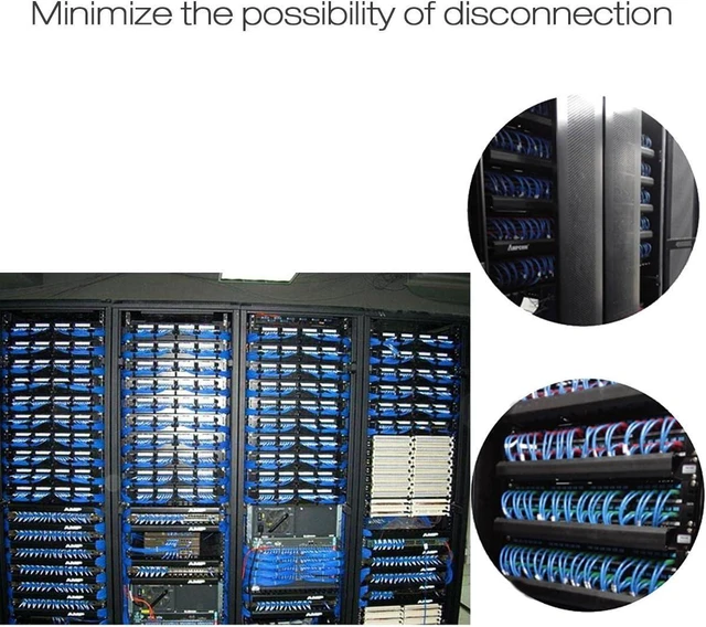 Alt view image 10 of 14 - 19 Inch 1U Cable Management Horizontal Cable Rack Mount Manager with mounting Screws for Service Rack Cabinet 24 Slot Finger Duct with Cover