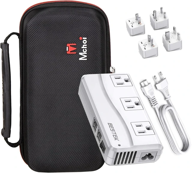 Alt view image 12 of 14 - Mchoi Hard Case for BESTEK/for Ceptics 2000W Travel Universal Travel Adapter 220V to 110V Voltage Converter, Case Only (New Version)