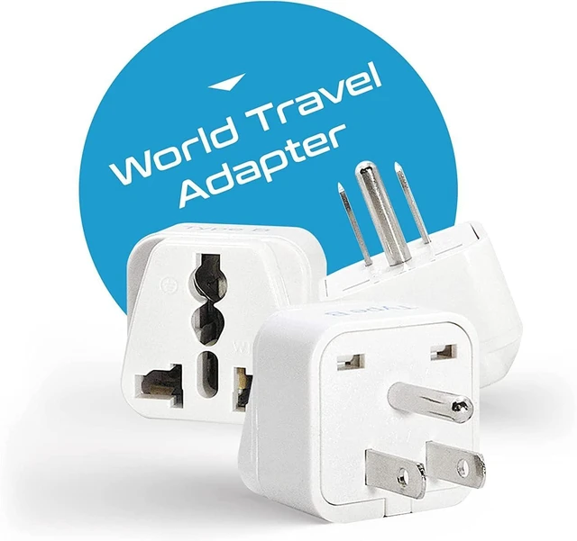 Alt view image 11 of 14 - Ceptics Adapter Plug Set for World Wide International Travel Use - Grounded Safe - Works with Cell Phones, Chargers, Batteries, Camera, and More