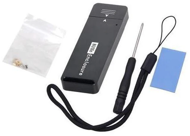 Alt view image 13 of 14 - CY M.2 NVME SSD Enclosure Adapter USB 3.1 Gen2 10Gbp to NVME PCI-E M-Key Solid State Drive External Enclosure for 2242mm 2230mm NVMe M-Key M.2 SSD
