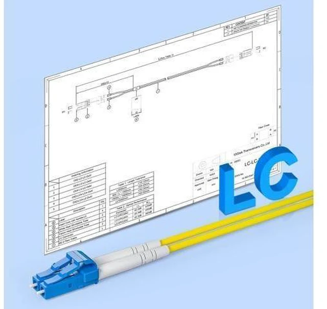 Alt view image 14 of 14 - LC to LC Fiber Patch Cable Single Mode Duplex - 50m(164ft) - OS2 Fiber Optic Cable Cord Jumper- LSZH 9/125m, 10Gb/Gigabit, SMF, Yellow
