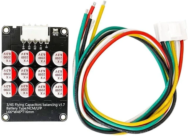 Alt view image 10 of 14 - 3S 4S 5.5A Capacitor Active Equalizer Balancer Lifepo4 Lithium Lipo Battery Energy Transfer Active Equalization Whole Group Balancer
