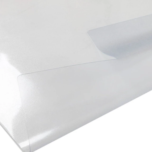 Alt view image 11 of 14 - Lykos 48" x 36" PVC Matte Desk Office Chair Floor Mat Protector for Hard Wood Floors Transparent