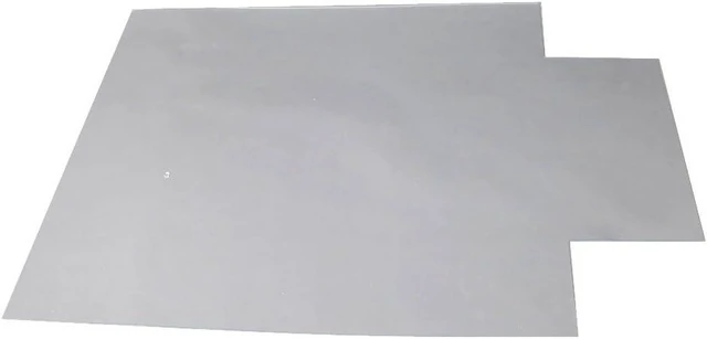 Alt view image 14 of 14 - Lykos 48" x 36" PVC Matte Desk Office Chair Floor Mat Protector for Hard Wood Floors Transparent