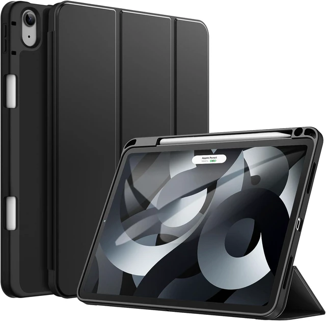 Alt view image 8 of 14 - JETech Case for iPad Air 11-Inch M3/M2 (2025/2024), iPad Air 5/4 (2022/2020 5th/4th Generation 10.9-Inch) with Pencil Holder, Slim Tablet Cover with Soft TPU Back, Auto Wake/Sleep (Black)