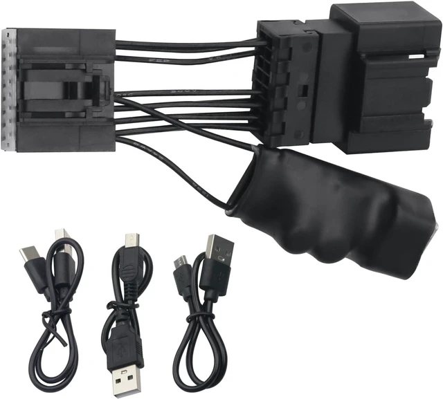 Alt view image 7 of 12 - GPS Dash Cam Power Adapter (16-pin Type A) for Select Ford F150/F250/F350 Explorer Bronco and More Connects to Rearview Mirror