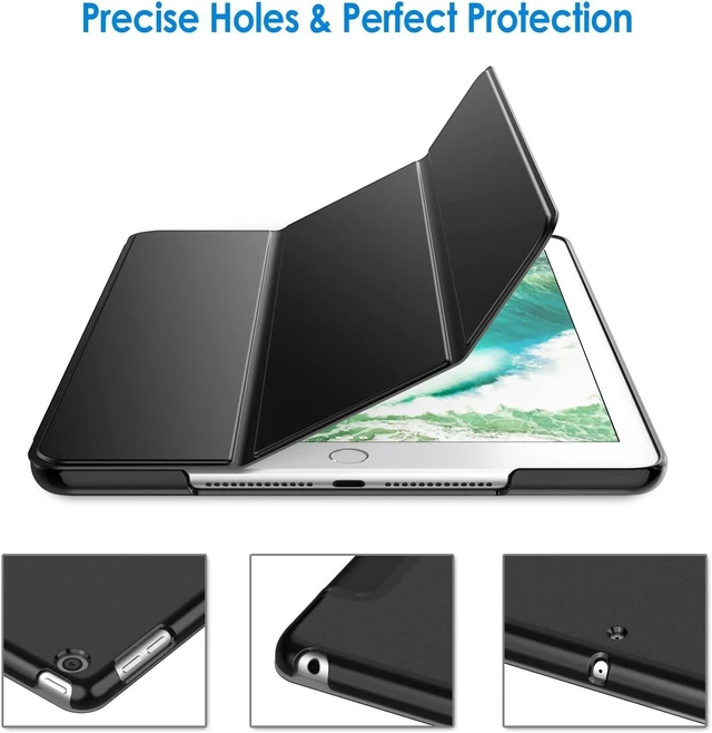 Alt view image 9 of 12 - JETech Case for iPad (9.7-Inch, 2018/2017 Model, 6th/5th Generation), Smart Cover Auto Wake/Sleep (Black)