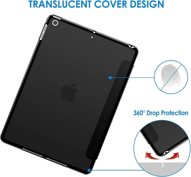 Alt view image 10 of 12 - JETech Case for iPad (9.7-Inch, 2018/2017 Model, 6th/5th Generation), Smart Cover Auto Wake/Sleep (Black)