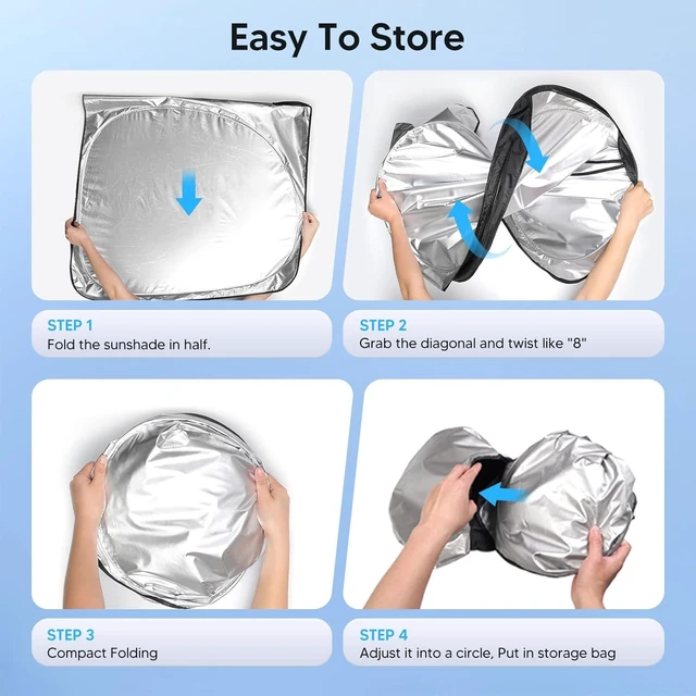 Alt view image 14 of 14 - KUST Windshield Sun Shade for Lexus IS300/IS350/IS500/IS250/IS200t 2014-2026 Custom Fit Shade Accessories Foldable Sun Visor Protector Blocks UV Rays Keep Car Cooler (NOT for Lexus RX, ES)