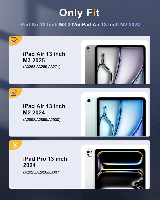 Alt view image 9 of 14 - TiMOVO Case for New iPad Air 13 inch (M3/M2-2025/2024) with Pencil Holder, Slim Stand Protective Cover with Clear Transparent Back Shell for iPad Air 13 inch, Auto Wake/Sleep, Light Gray