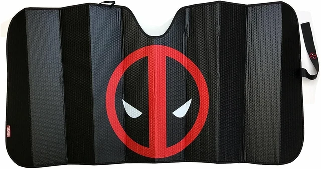 Alt view image 4 of 6 - Plasticolor 003854R01 New Marvel X-Men Deadpool Car Truck Windshield Folding Sun Shade Large Size