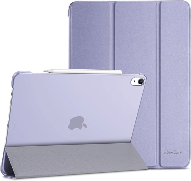 Alt view image 8 of 14 - ProCase for iPad Air 13 Inch Case M3 2025/M2 2024, Slim Smart Cover iPad 13 Air M3 M2 Case with Translucent Hard Shell Back, Supports Touch ID, Auto Wake/Sleep -Purple